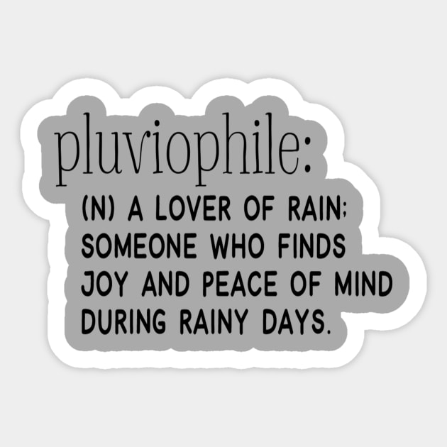 Rain lover Sticker by peggieprints